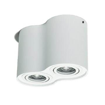 LEDER Ściemnialny Okrągły Biały 2*7W Oprawa Downlight LED