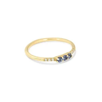 HYH Jewelry: New Arrival High Quality 925 Sterling Silver Blue Crystal Finger Rings
