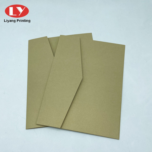Carpeta de envoltura personalizada de la tarjeta de papel de perla al por mayor