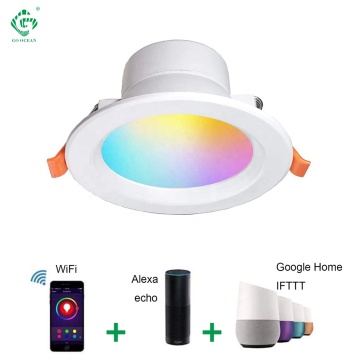 Downlight a LED Smart RGB - CoB Anti GLARE E26/E27, Tuya Wifi Dimmable 10W