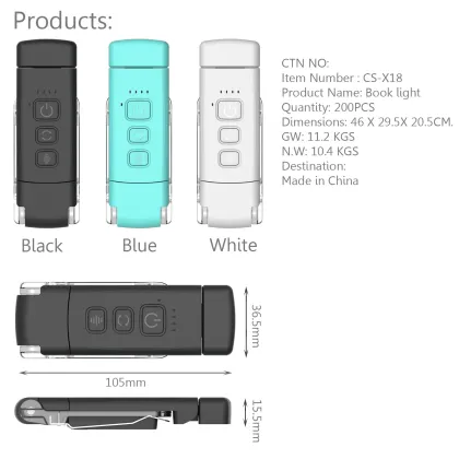 Clip-on Book Reading Light: LED Book Light with Clip