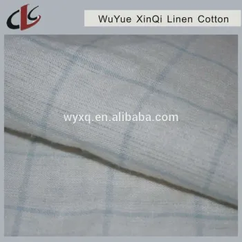 100%Linen 14*14 60*52 57/58" Yarn Dyed check Fabric