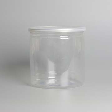 16oz Transparent Plastic Can with Sealed Aluminum Lid for Cashew Nut Retail in Indonesia