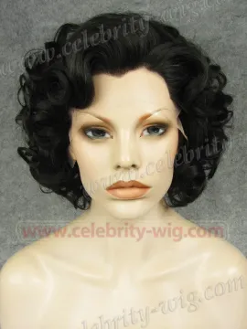 Black Extra Long Straight Marilyn Monroe Synthetic Lace Front Wig