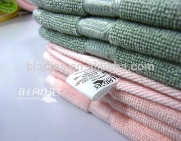 Bladies 2014 new bamboo fiber face towel square cheap towels