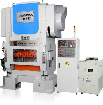 High speed press line for making LED parts