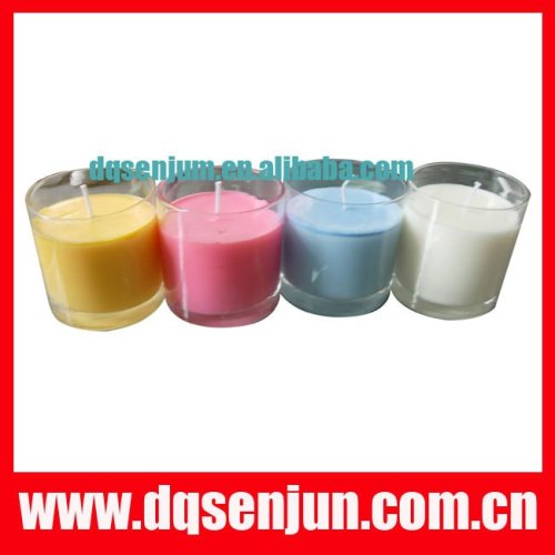 250 ML jar candle,gift scenetd candle,clear glass candle