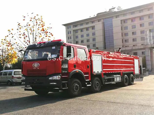 FAW 8 × 4 Water Spring Spring Fire Fighting Camión