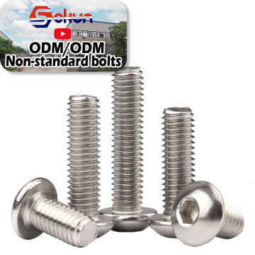 Steel Blue Galvanized Hexagon Socket Allen Head Shoulder Screws and Bolts: Metric Precision Tornillos Option