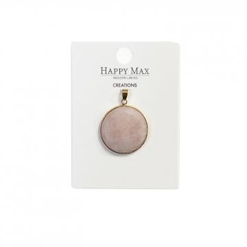 Craft Rose Quartz Pendants Charms for Jewelry Marking