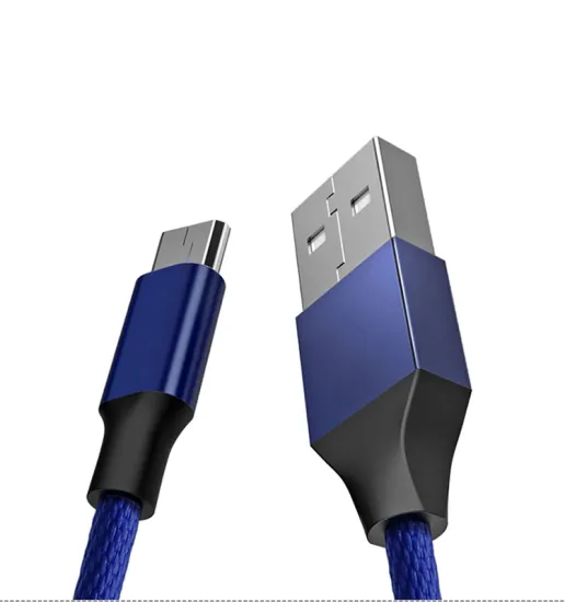 Durable Blue Nylon Braided Fast Charging Cable