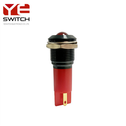Yeswitch 16mm Indicador vermelho à prova d&#39;água Pilha de carregamento
