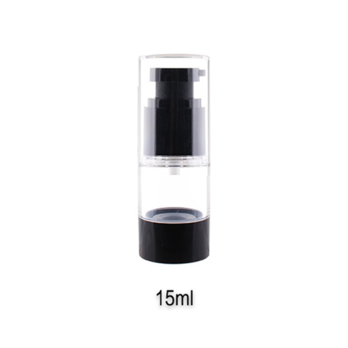 Black color eye cream plastic airless pump bottle