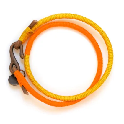 Handmade Colorful Brass Plated S Hook Leather Bracelet