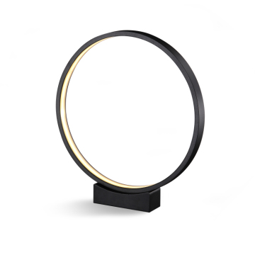 Moderne Hoteldekoration Ring Rundschreiben SMD 24W LED -Tischlampe