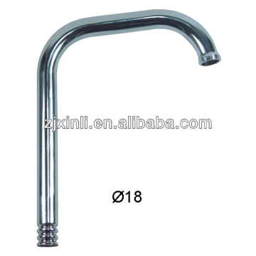 18MM Diameter Sink Faucet Tube, Brass / S.S Material Faucet Spout, L Shape