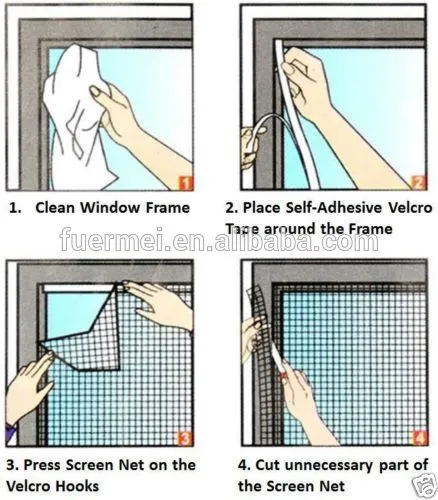 White Large Window Screen Mesh Mosquito Net Insect