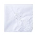 Womes White Cotton Handkerchief Bordir Pernikahan