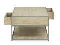Hot on Amazon Luxury Steel Wood Coffee Table Living Room
