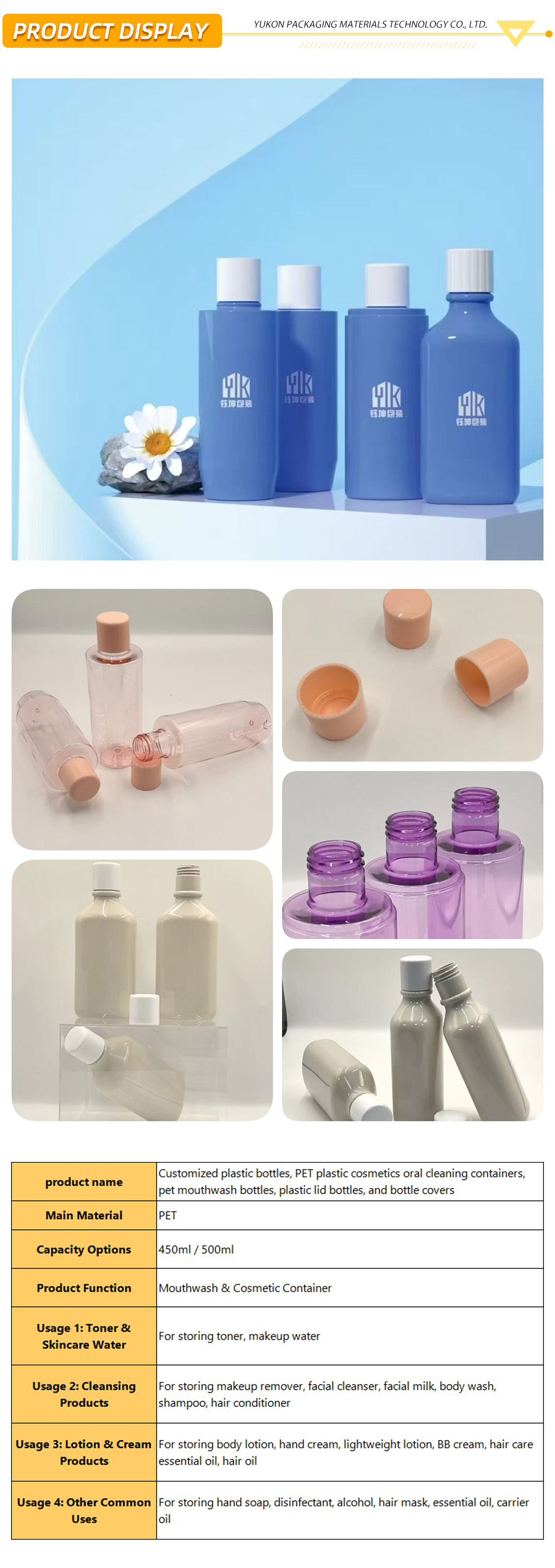 Plastic lid and plastic bottle 1-16-X