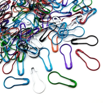 Kit de pino de segurança colorido - clipes de metal 100pcs para artesanato, costura e tricô