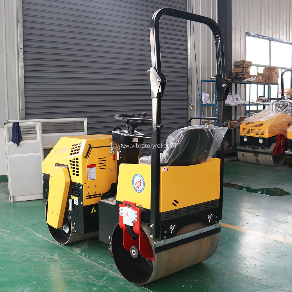 Double Drum 1 Ton Vibratory Mini Compactor Roller