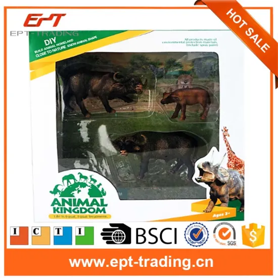 Cool plastic mixed cow toy set for kids