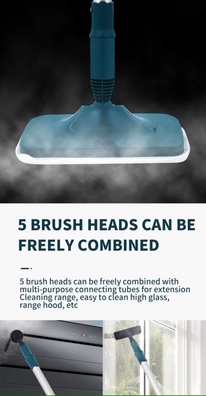 Portable Steamer Mop All-In-One Triangle Head Handheld High Temperature Sofa Electric Floor Steam Mop Cleaner