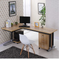 Computer desk with mobile file cabinet