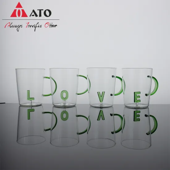 Custom Made Clear Borosilicate Heat-resistant Glass Tea Mug