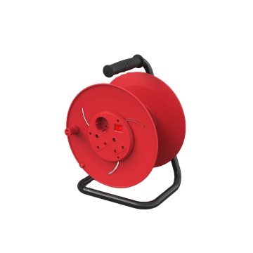 50m 3 Pin Power Cord, 16A 250V Retractable Reel Cable with Extension Socket for Africa