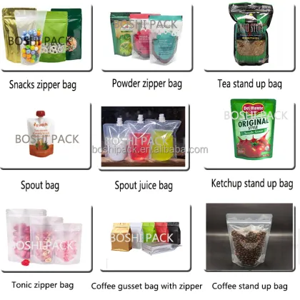 Pistachio Nuts Almonds Zipper Bag Pouch Packing Machine