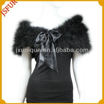 Spring Unique design bride fur dresses wide shawl