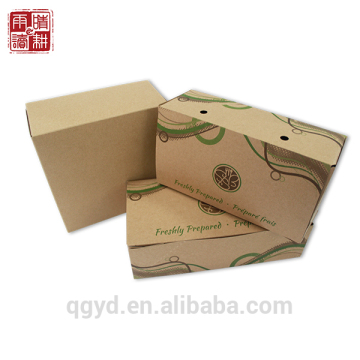 Folding kraft paper craft box,takeout