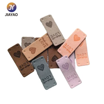 Custom Leather Tags for Knitting Yarns and Tools