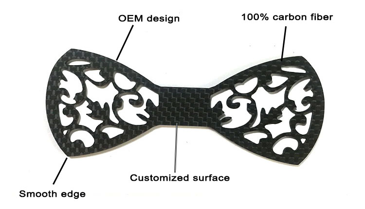 Carbon fiber bowtie details