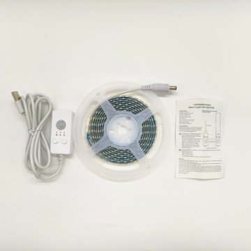 ไฟแถบ LED 5V ที่ขับเคลื่อนด้วย USB พร้อมเซ็นเซอร์ตรวจจับความเคลื่อนไหวสำหรับบันไดตู้และการตกแต่งห้องพัก