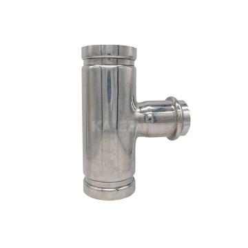 Grooved Reducer TEE Stainless Steel Pipe Fittings for Hot and Cold Water Systems with Enhanced Rust Resistance