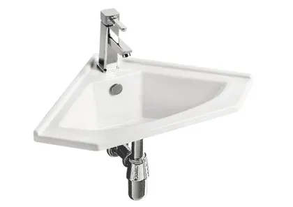 unique angle design laufen wall hung basin taps