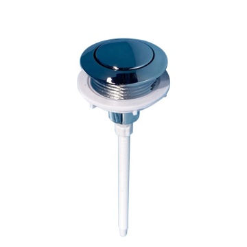 Bouton-poussoir à double lutte des toilettes - Chrome Silver 38 mm avec tige et tige
