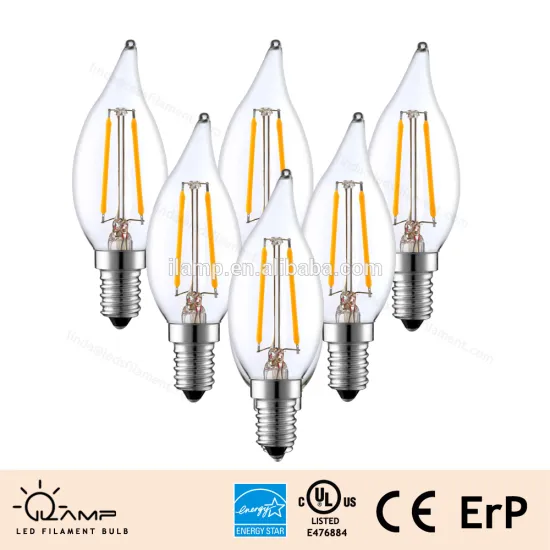 C35 soft filament bulb LED filament vintage candle light