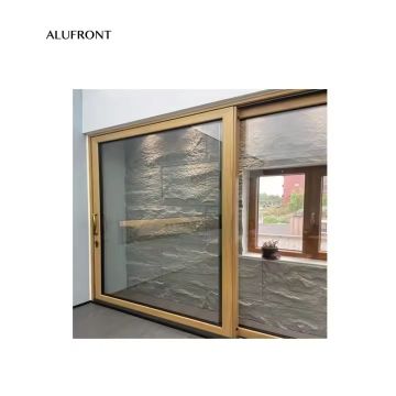 Aluminium Teak Wood Clad Heavy Duty Lift and Slide Sliding Glass Door