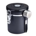 Coffee airtight canister with CO2 valve