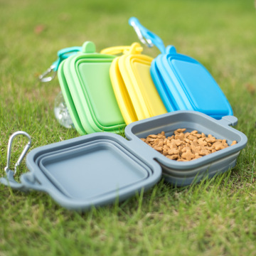 New design Travel Portable Pet Double Bowls