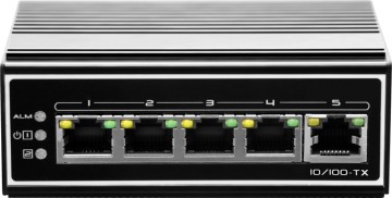 5 ports industrial fast ethernet switch