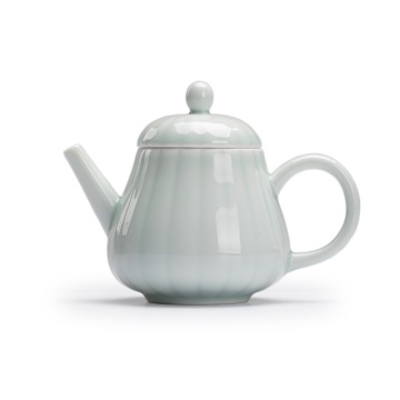 Chinese Style Small Ceramic Teapot with Handle and Lid