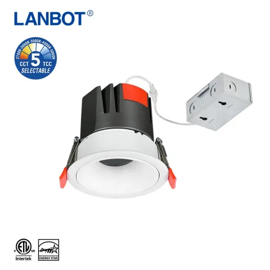 High-Brightness Anti-GLare Modular COB LED Downlights with Junction Box