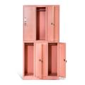 2 Tier Standard Metal Lockers 6 Door