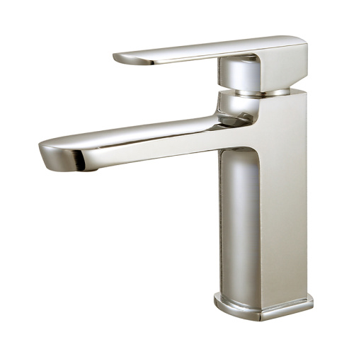 Single lever polished brass mixer luxury wash faucet