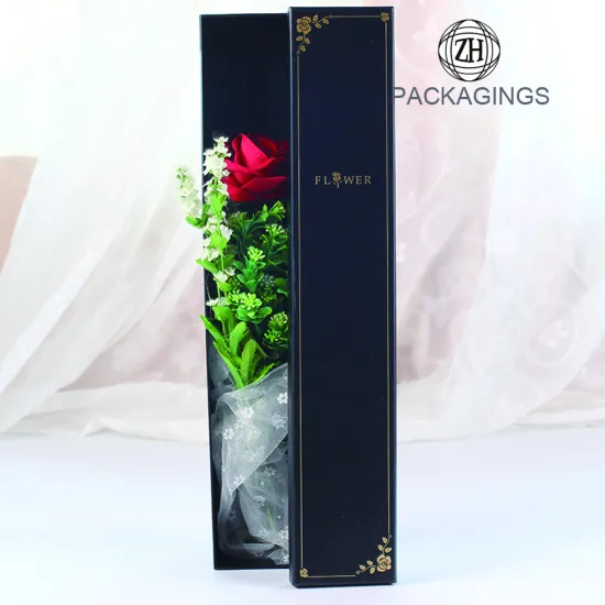 Decorative stamping single flower box packaging